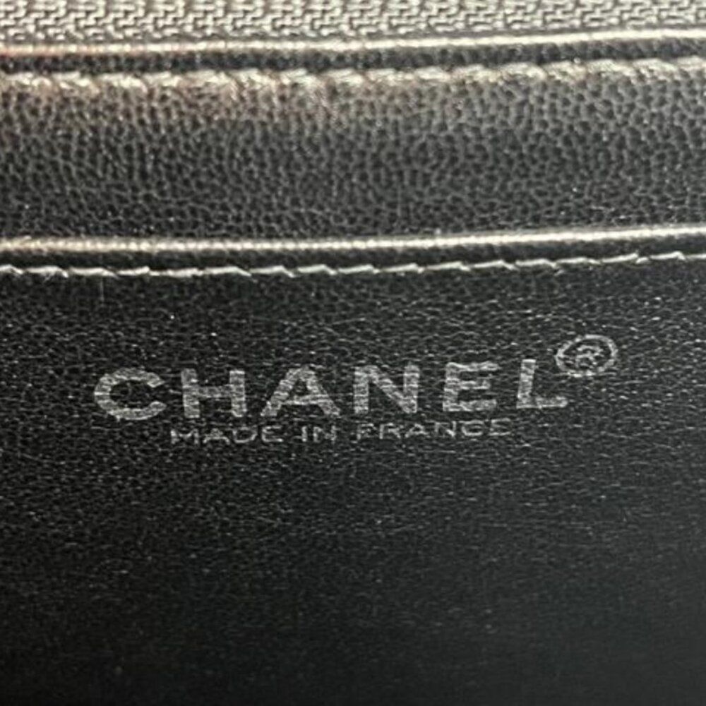 Chanel Caviar Leather Top Handle Flap Bag with SHW in Black - Picture 10 of 13